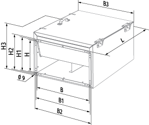 Blauberg Box-FI 60x35 4D - Dimensions