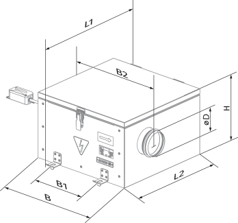 Blauberg Iso-RB EC 500 - Dimensions