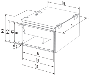 Blauberg Box-I 60x30 4D - Dimensions