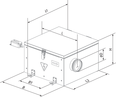 Blauberg Iso-RB 315 max - Dimensions