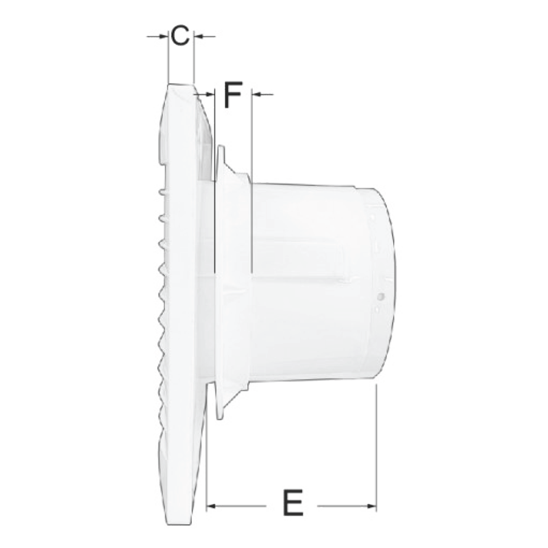 Blauberg Brice 180 - Dimensions