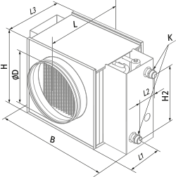 Blauberg WKH 315-4 - Dimensions