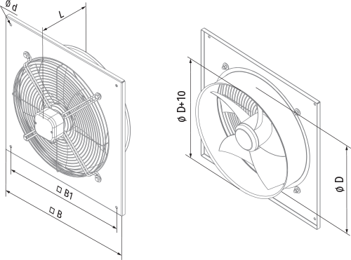 Blauberg Axis-Q 350 4D - Dimensions