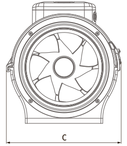 Blauberg Primo EC 200 - Dimensions