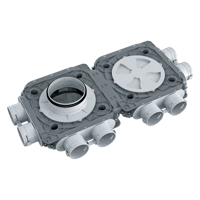 Radial ductwork - Air distribution - Series Blauberg BlauFast SR 75x8 51P