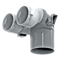 System 90 - Radial ductwork - Series Blauberg BlauFast RPZ 125/90x2 01