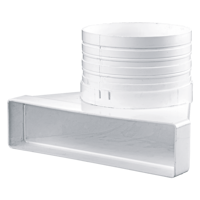 Plastic ductwork - Air distribution - Series Blauberg BlauPlast USN-90°