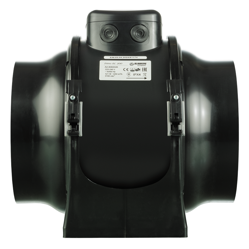 Blauberg Primo EC 200 - Mixed-flow inline fans with EC-motors
